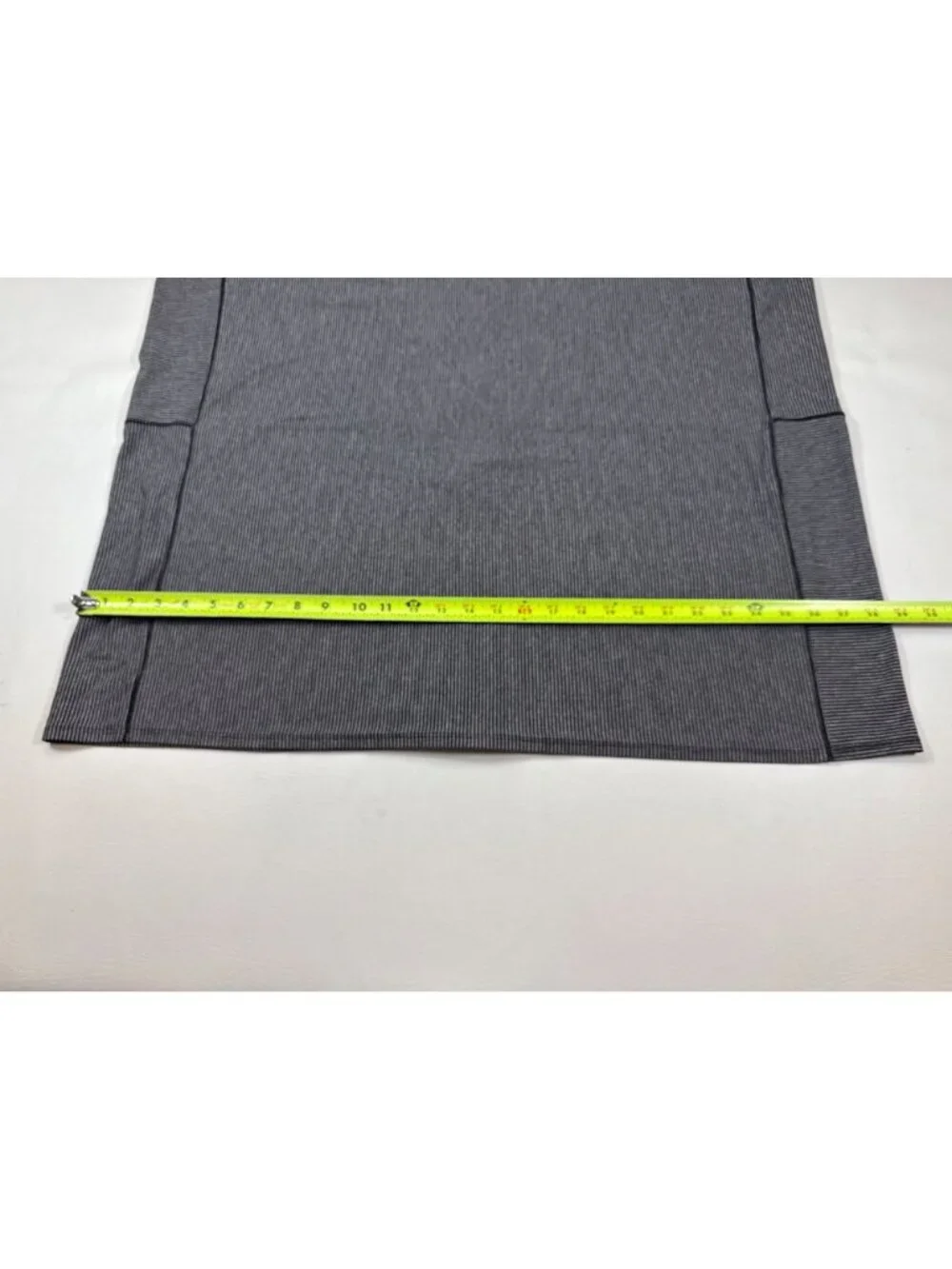 Lululemon Vinyasa Scarf OS Tonka Stripe Heathered Slate Black pattern (KK486)
